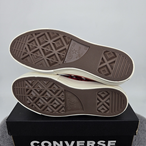 Chuck Taylor All Star Lift Platform High Snakeskin Red Women's Shoes Size 7 - Picture 7 of 8